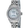 Image 1 : Rolex Stainless Steel Mother Of Pearl String Diamond VVS Datejust Ladies Watch