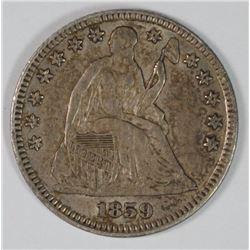 1859 HALF DIME, AU