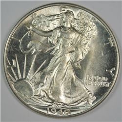 1940 WALKING LIBERTY HALF DOLLAR, GEM BU