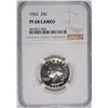 Image 1 : 1962 WASHINGTON QUARTER, NGC PF-68 CAMEO
