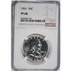Image 1 : 1961 FRANKLIN HALF DOLLAR, NGC PF-68