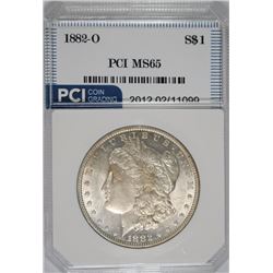 1882-O MORGAN SILVER DOLLAR, PCI GEM BU