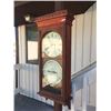 Image 2 : Seth Thomas Double Dial No. 13 Office Calendar Wall