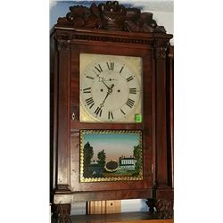 Rare S. Clarke's Salem Bridge Shelf Clock