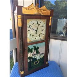 Eli Terry, Jr. & Co. Shelf Clock with Gilt Eagle