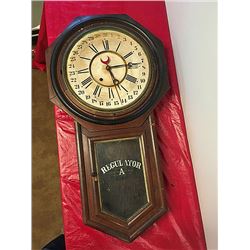 Ansonia Regulator A Calendar Wall Clock