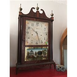 Seth Thomas Off Center Pillar and Scroll