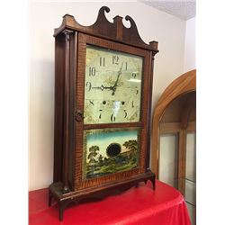 Eli Terry Pillar and Scroll Shelf Clock