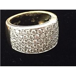18kt Gold Diamond Ladies Dinner Ring