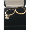 Image 2 : 14kt Diamond Ring and Wedding Band Set
