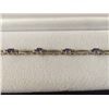 Image 3 : 14kt Ladies Diamond and Amethyst Bracelet