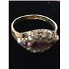 Image 4 : Ladies Amethyst and Pearl Ring