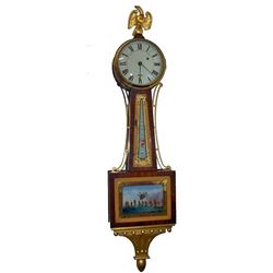 Weight Drive Antique Presentation Banjo Clock