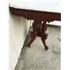 Image 3 : Walnut Eastlake Style Marble Top Table