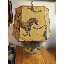 Glass Horse Design Lamp