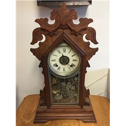 Ansonia Walnut Parlor Clock