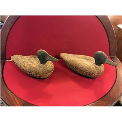 2 Early Cork Duck Decoys