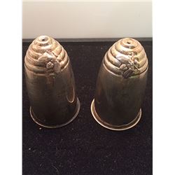 Sterling Silver Beehive Salt and Pepper Shakers