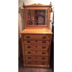 Victorian Oak Gentlemen's Chest