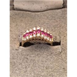 14kt Gold Ruby and Diamond Ring