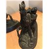 Image 4 : 2 Vintage Clock Statues