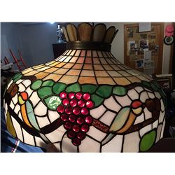 Antique Leaded Glass Chandelier