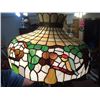 Image 2 : Antique Leaded Glass Chandelier