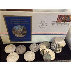 Silver Half Dollars and Nickels Coin Lot