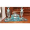 Image 1 : Ladies Depression Glass Dresser Set