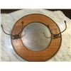Image 1 : Antique Round Oak Mirror