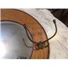 Image 3 : Antique Round Oak Mirror