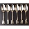 Image 1 : Laurent Amiot (1764-1839) Sterling silver soup spoon set (6x )- Canada, Quebec, Montreal (XVIII-XIX)