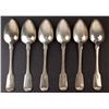 Image 2 : Laurent Amiot (1764-1839) Sterling silver soup spoon set (6x )- Canada, Quebec, Montreal (XVIII-XIX)
