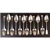 Image 1 : Laurent Amiot (1764-1839) Sterling silver soup spoon set (12) - Canada, Quebec, Montreal (XVIII-XIX)