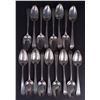 Image 1 : Laurent Amiot (1764-1839) Sterling silver soup spoon set (17x) - Canada, Quebec, Montreal (XVIII-XIX