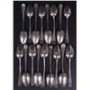 Image 2 : Laurent Amiot (1764-1839) Sterling silver soup spoon set (17x) - Canada, Quebec, Montreal (XVIII-XIX