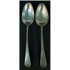 Image 1 : Robert Cruickshank (C. 1748-1809) Sterling silver soup spoon set (x2) - Canada, Quebec, Montreal (XV