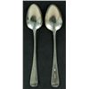 Image 2 : Robert Cruickshank (C. 1748-1809) Sterling silver soup spoon set (x2) - Canada, Quebec, Montreal (XV