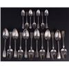 Image 1 : Henry Polonceau (1766-1828) Sterling silver tea spoons (x7) & soup spoons (x12) set - Canada, Quebec