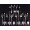 Image 2 : Henry Polonceau (1766-1828) Sterling silver tea spoons (x7) & soup spoons (x12) set - Canada, Quebec