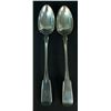 Image 1 : Louis-Philippe Boivin (act. 1842-1856) Sterling silver serving spoon set (x2) - Canada, Quebec, Mont