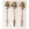 Image 2 : Tuck Chang & Co (XIX-XX) Sterling silver spoon set (x3) China, Shanghai (XIX-XX) Hallmarks - 34,6g