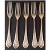 Image 1 : Christian F. Heise (1904-1932) .826 silver fork set (x5) - Denmark, Copenhagen (1922) Hallmarks - 24