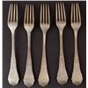Image 2 : Christian F. Heise (1904-1932) .826 silver fork set (x5) - Denmark, Copenhagen (1922) Hallmarks - 24