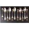 Image 1 : GC (XVIII) Sterling silver forks (x6) and spoons (x5) set - France (XVIII) Hallmarks - 882.7g (Semin