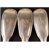 Image 3 : BD (XVIII) .950 silver spoons (x3) and forks (x2) set - France (XVIII) Hallmarks - 436.2g (Seminary 