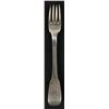 Image 2 : Unknown Maker (XVIII) -  Sterling silver fork - Possibly France (XVIII) Hallmarks - 79.6g (Seminary 
