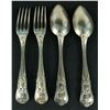 Image 2 : Emile Puiforcat (1857-1947) .950 silver spoons and fork set (2 of each) - France, Paris (XIX-XX) 237