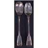 Image 1 : Chawner & Co ( George William Adams ) (1840-1884) Sterling silver serving spoon and fork set - Great