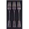 Image 2 : Wilson & Sharp (1859-1884) Sterling silver fork set (x3) - Great Britain, Glasgow (1863) 226.3g